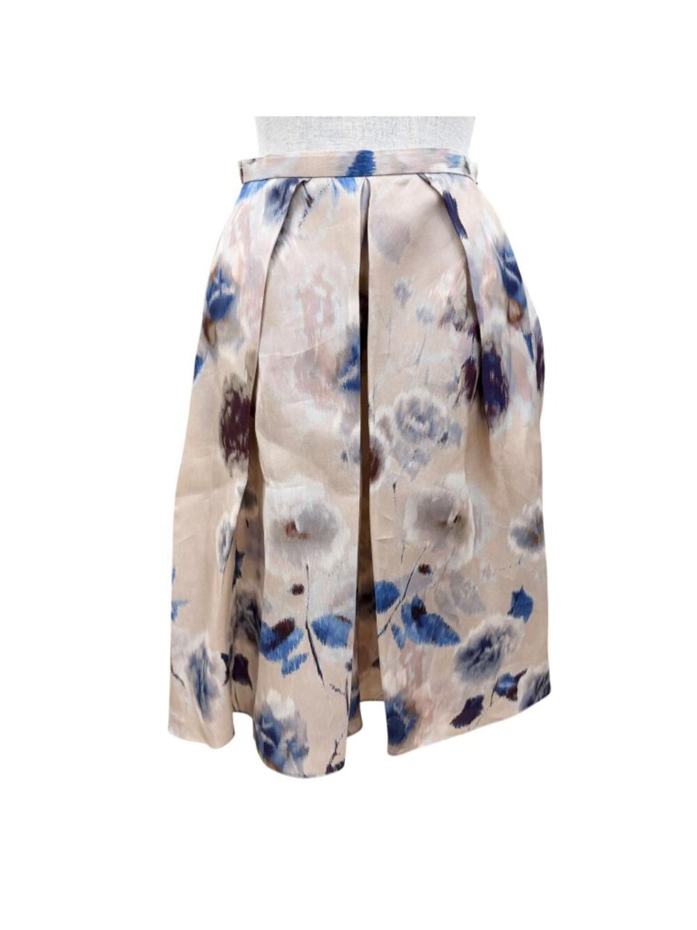 Dior Silk 100% Floral Design Skirt Multicolor 38